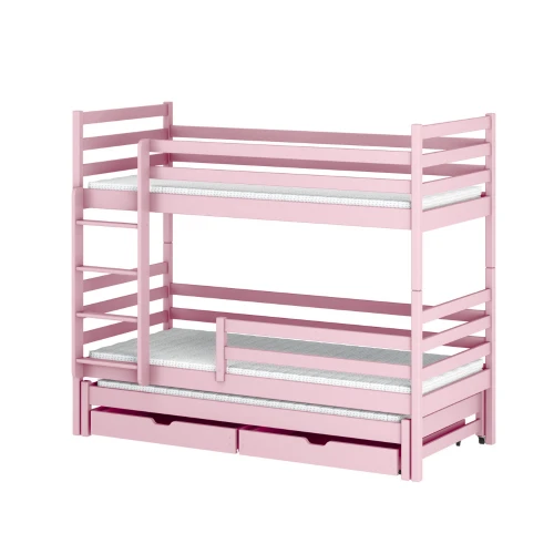 LUK 90x200 rosa våningssäng Lano Möbler