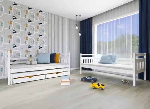 SEWERYN 90x200 rosa våningssäng Lano Möbler