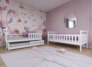 OLIWIA 80x160 rosa våningssäng Lano Möbler