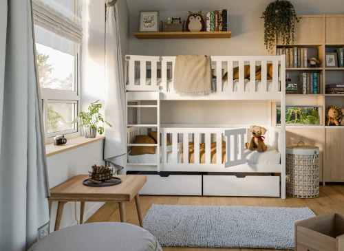 KSAWERY 80x180 white bunk bed Lano Furniture