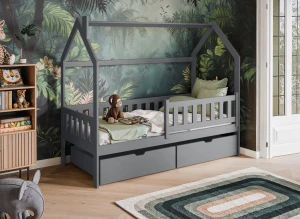 NATAN 80x200 grey children's house bed Lano Furniture