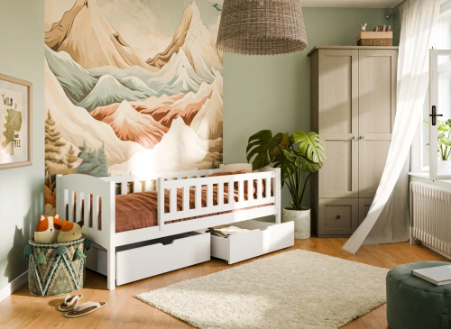 GUCIO 90x200 vit barnsäng Lano Möbler