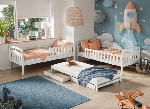 BLANKA 80x200 rosa våningssäng Lano Möbler