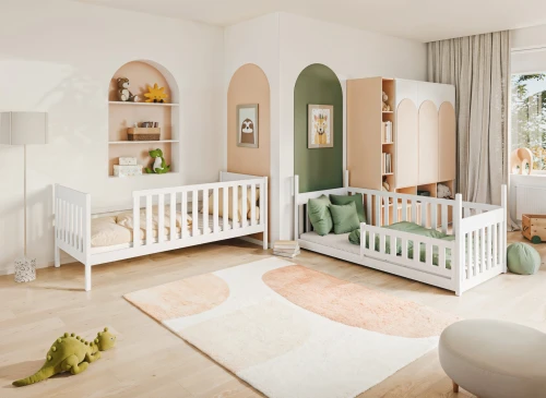 KONRAD 80x190 rosa våningssäng Lano Möbler