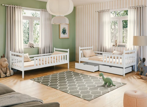 MONIKA 90x190 askgrå våningssäng Lano Möbler