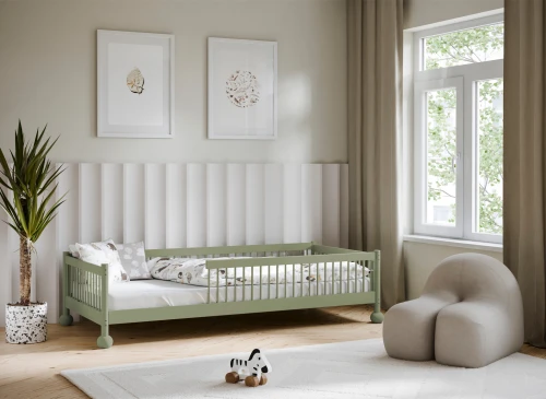 STAR 90x200 white children's single Montessori bed Lano Furniture