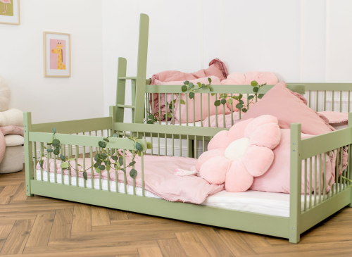 BOSTON 80x180 olivgrön våningssäng Lano Möbler