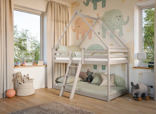 SWEET 90x200 cashmere house bunk bed Lano Furniture