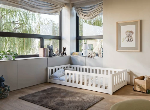 BELLA 80x160 vit enkelsäng för barn Lano Möbler