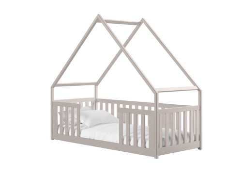 BEE 80x190 cashmere Montessori floor children's house bed Lano Furniture