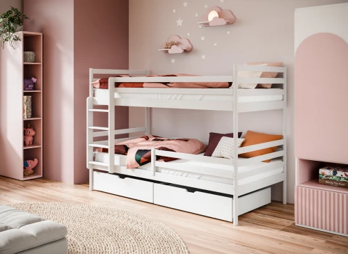 GUSTO 80x180 vit våningssäng Lano Möbler