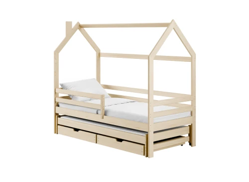 DANEK 80x180 pine children's house bed Lano Furniture
