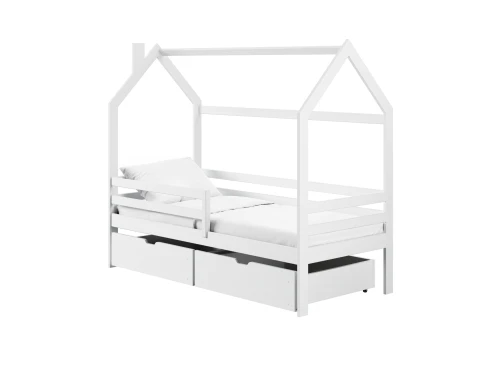 LILA 80x200 white children's house bed Lano Furniture