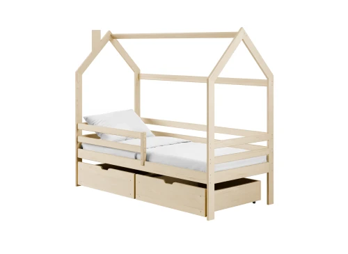 LILA 80x160 pine children's house bed Lano Furniture