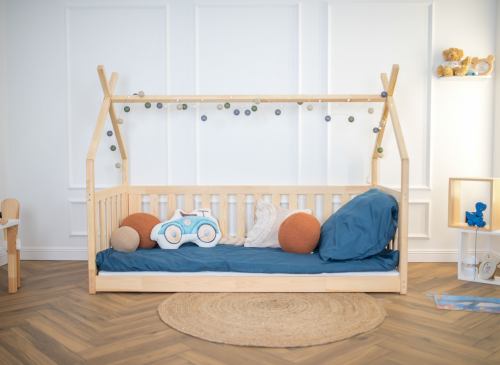 BOGUŚ 80x180 furu barnsäng tipi-inhägnad Lano Möbler