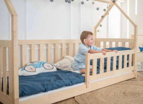 BOGUŚ 90x180 furu barnsäng tipi-inhägnad Lano Möbler