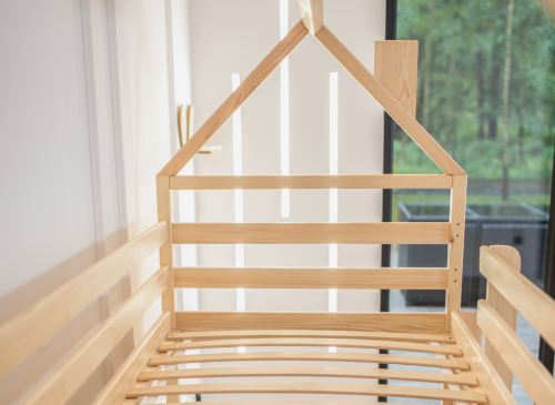 PLAY 90x200 furu våningssäng med rutschbana Lano Möbler