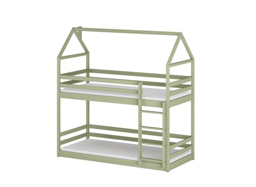 AXEL 90x190 olive green house bunk bed Lano Furniture