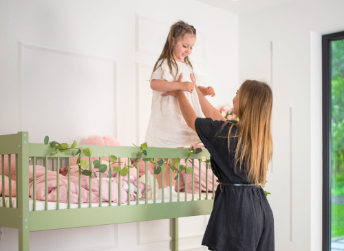 BOSTON 90x200 olivgrön våningssäng Lano Möbler