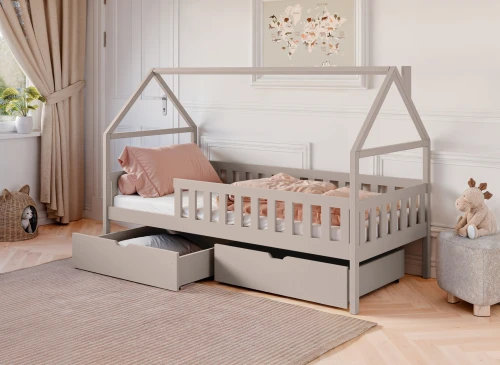 DOMI 80x200 cashmere single children's bed Lano Furniture