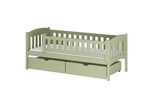 GUCIO 90x190 olive green single children's bed Lano Furniture