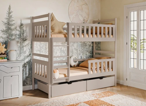 MONIKA 80x160 cashmere bunk bed Lano Furniture