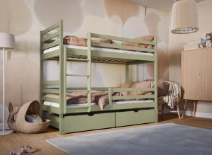 NEMO 80x190 olive green bunk bed Lano Furniture