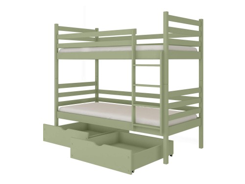 NEMO 90x180 olive green bunk bed Lano Furniture