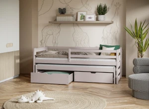 SENSO 80x190 cashmere double trundle bed Lano Furniture