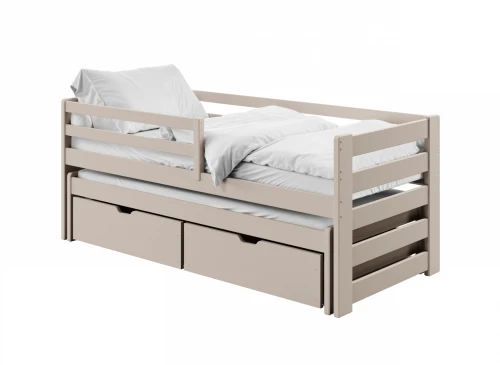 SENSO 90x200 cashmere double trundle bed Lano Furniture