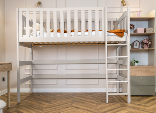 LAURA 80x160 kashmir loftsäng enkelsäng Lano Möbler