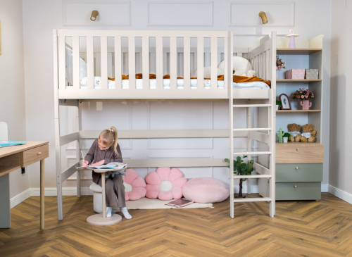 LAURA 80x160 kashmir loftsäng enkelsäng Lano Möbler