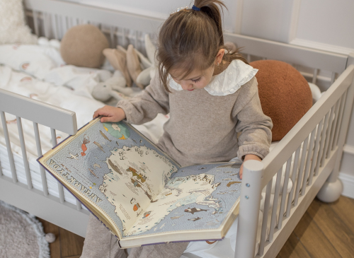 STAR 80x180 cashmere children's single Montessori bed Lano Furniture