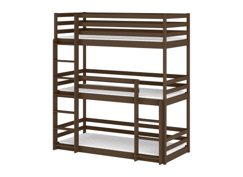 TED 80x180 mörkchoklad våningssäng Lano Möbler