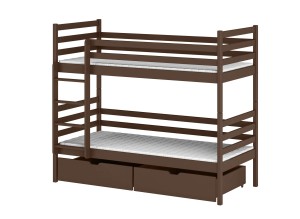 NEMO 80x170 mörkchoklad våningssäng Lano Möbler