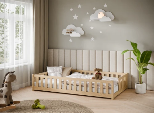 IVY 120x200 furu Barnsäng Spjälsäng Lano Möbler