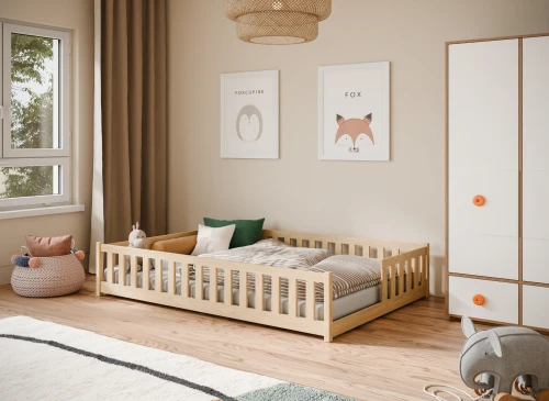 LEVI 140x200 furu Barnsäng Spjälsäng Lano Möbler