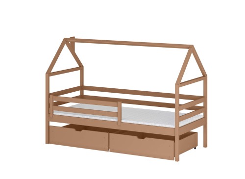 ARON 90x190 kanel barnsäng husmodell Lano Möbler