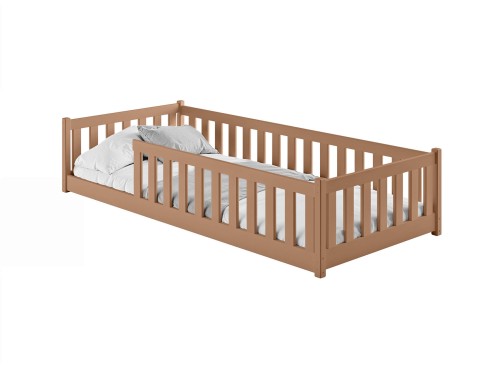 BELLA 90x200 cinnamon Montessori floor bed for children Lano Furniture