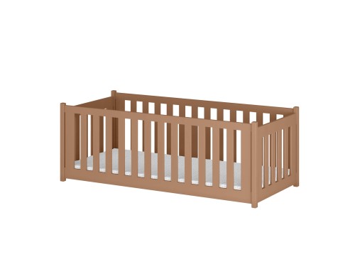 CONCEPT 90x180 cinnamon single children's bed with playpen Lano Furniture