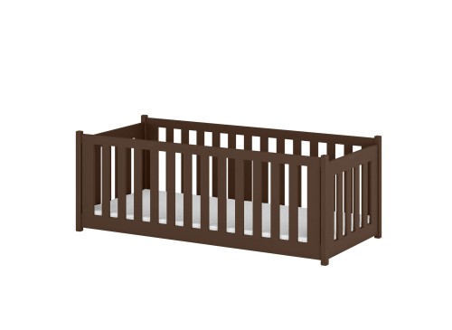 CONCEPT 90x200 dark chocolate Montessori floor bed children's playpen Lano Furniture