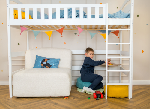 MIA 90x200 vit våningssäng loftsäng Lano Möbler