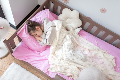 BELLA 80x180 mjölkchoklad enkelsäng för barn Lano Möbler