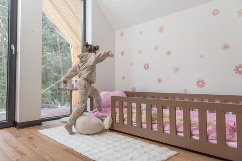 BELLA 80x180 mjölkchoklad enkelsäng för barn Lano Möbler