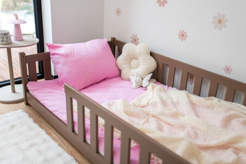 BELLA 90x200 mjölkchoklad enkelsäng för barn Lano Möbler