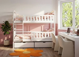 IGNAŚ 90x200 white bunk bed Lano Furniture