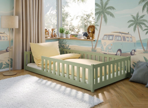 OTIS 120x200 olivgrön enkelsäng för barn Lano Möbler