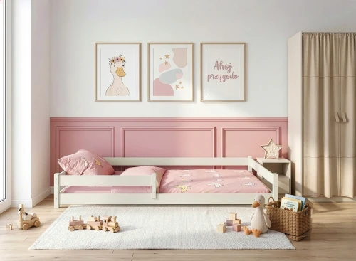 ZOFIA 120x200 Montessori golvsäng för barn bomull Lano Möbler