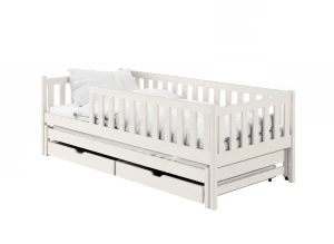 COLA 80x180 bomullsvit utdragbar säng Lano Möbler