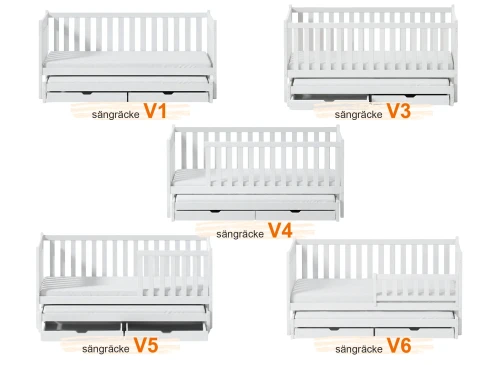 KAJA 90x190 askgrå våningssäng Lano Möbler